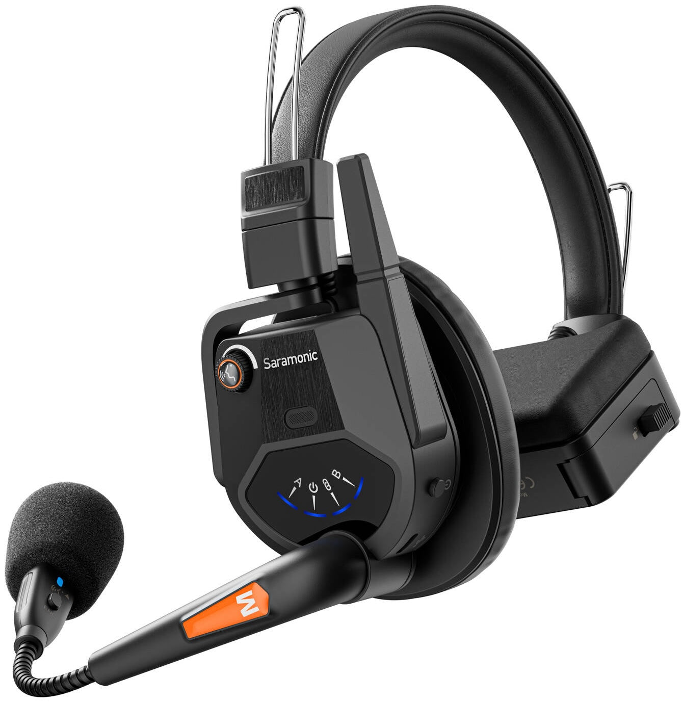 Saramonic WiTalk9 WT2S two-person wireless microphone system for video recording, featuring compact transmitters and receivers.
