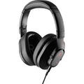 Austrian Audio Hi-X20 studio headphones with over-ear design and black cushioning, shown in a close-up view.