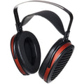 HiFiMAN Arya Organic wired headphones with open-back design and silver ear cups, showcasing premium audio quality and comfort.