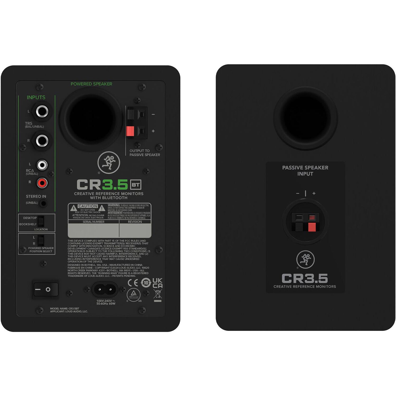 Mackie CR3.5BT (Pair, Black)