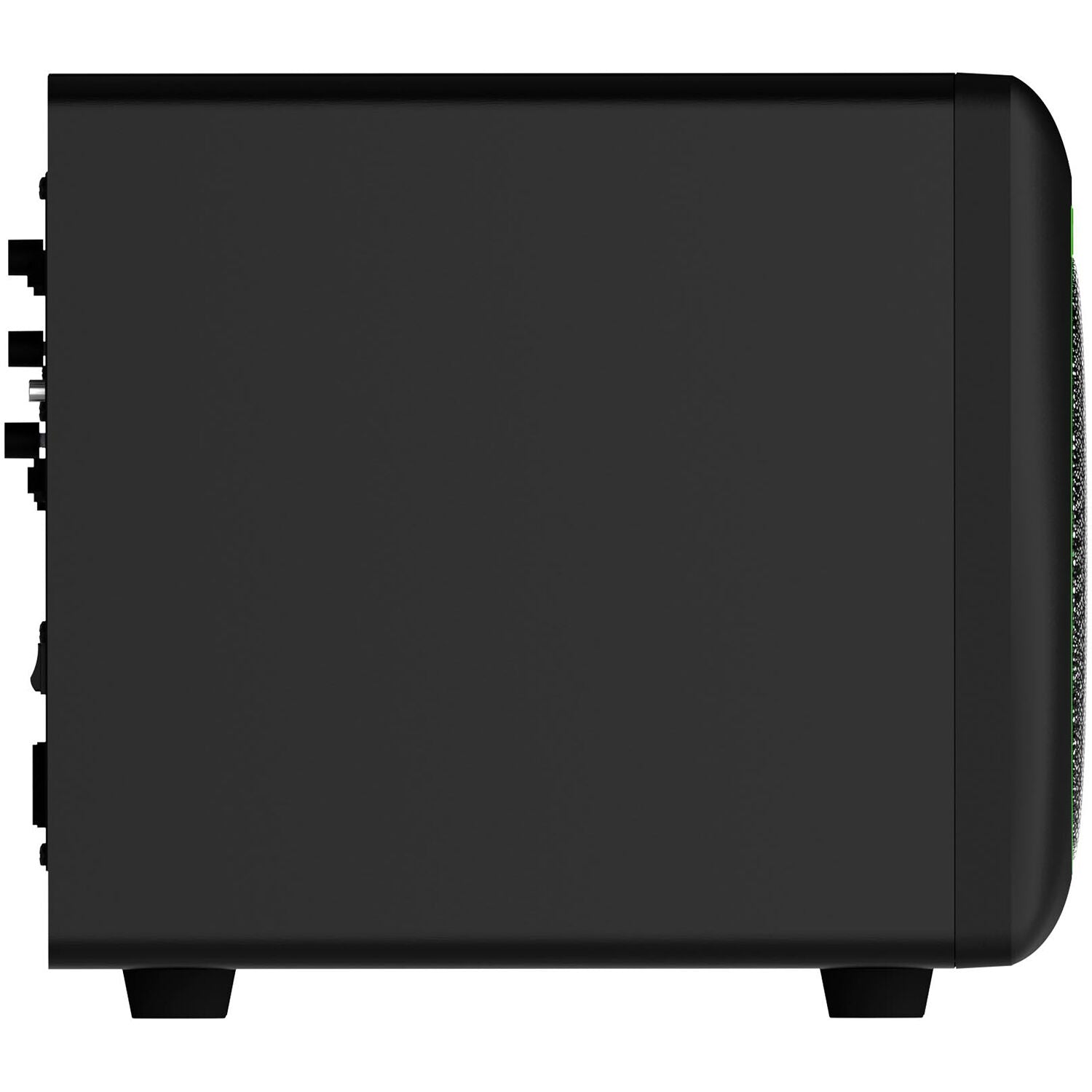Mackie CR8SBT subwoofer with Bluetooth connectivity and sleek black finish for professional audio and studio use.