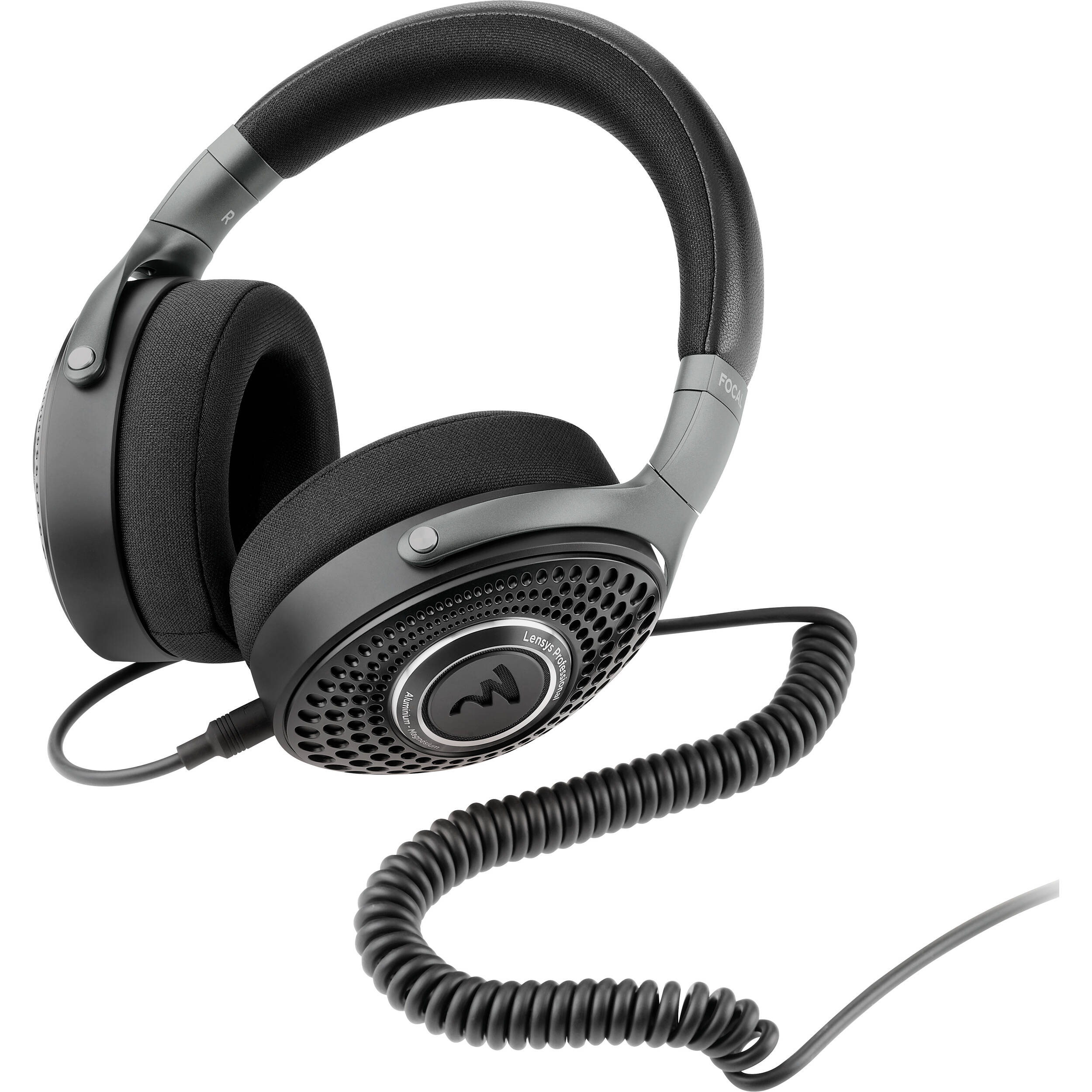 Focal Lensys Professional studio headphones with over-ear design and padded ear cups for accurate sound monitoring.