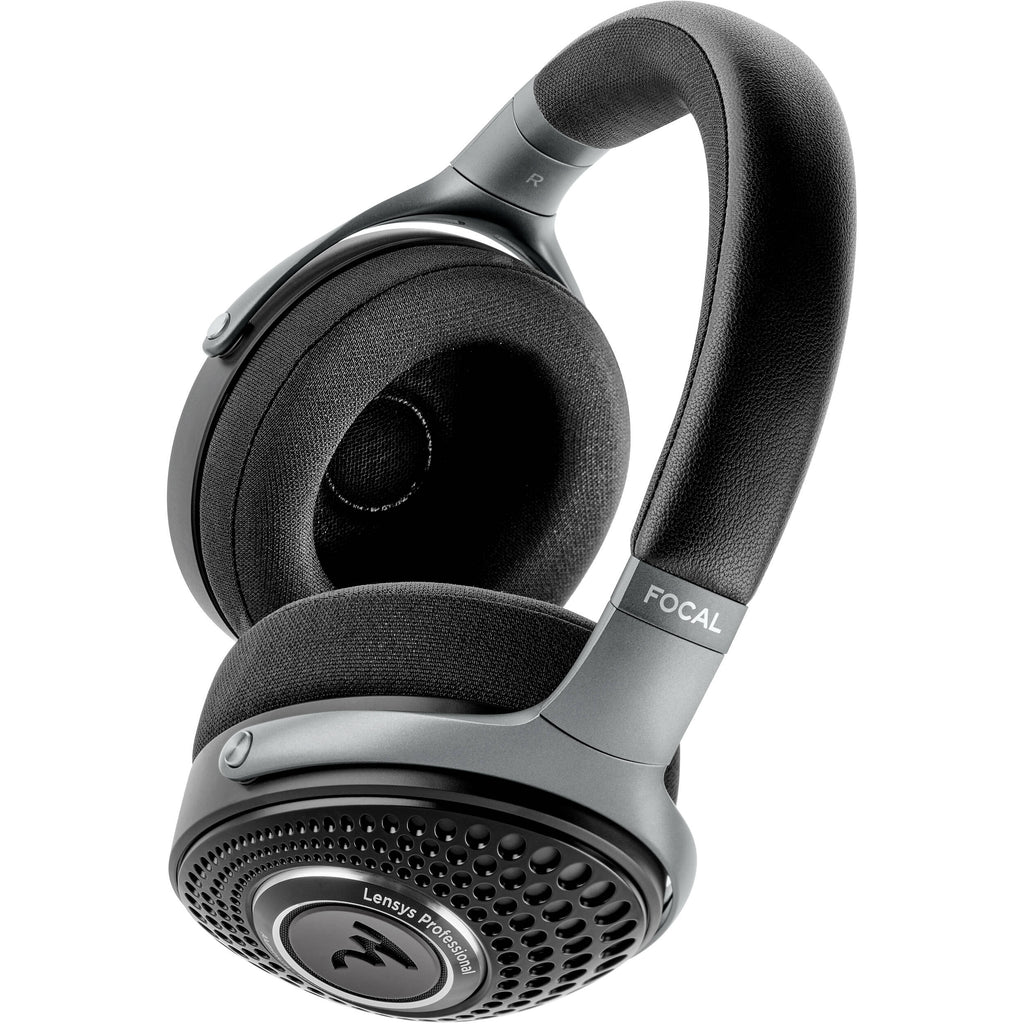 Focal Lensys Professional studio headphones with over-ear design and adjustable headband for accurate sound monitoring.