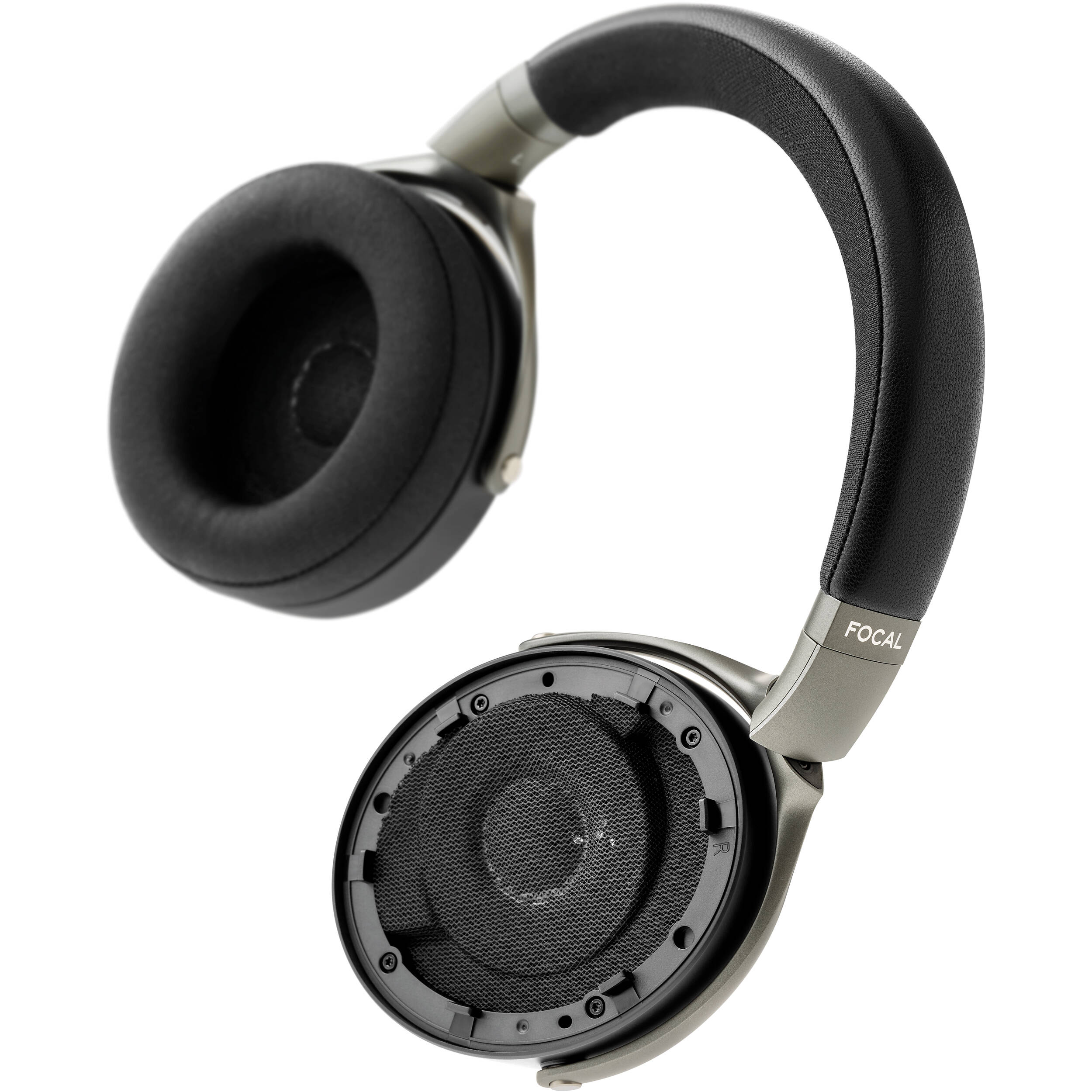 Focal Lensys Professional studio headphones with over-ear design and padded ear cups for comfortable listening.