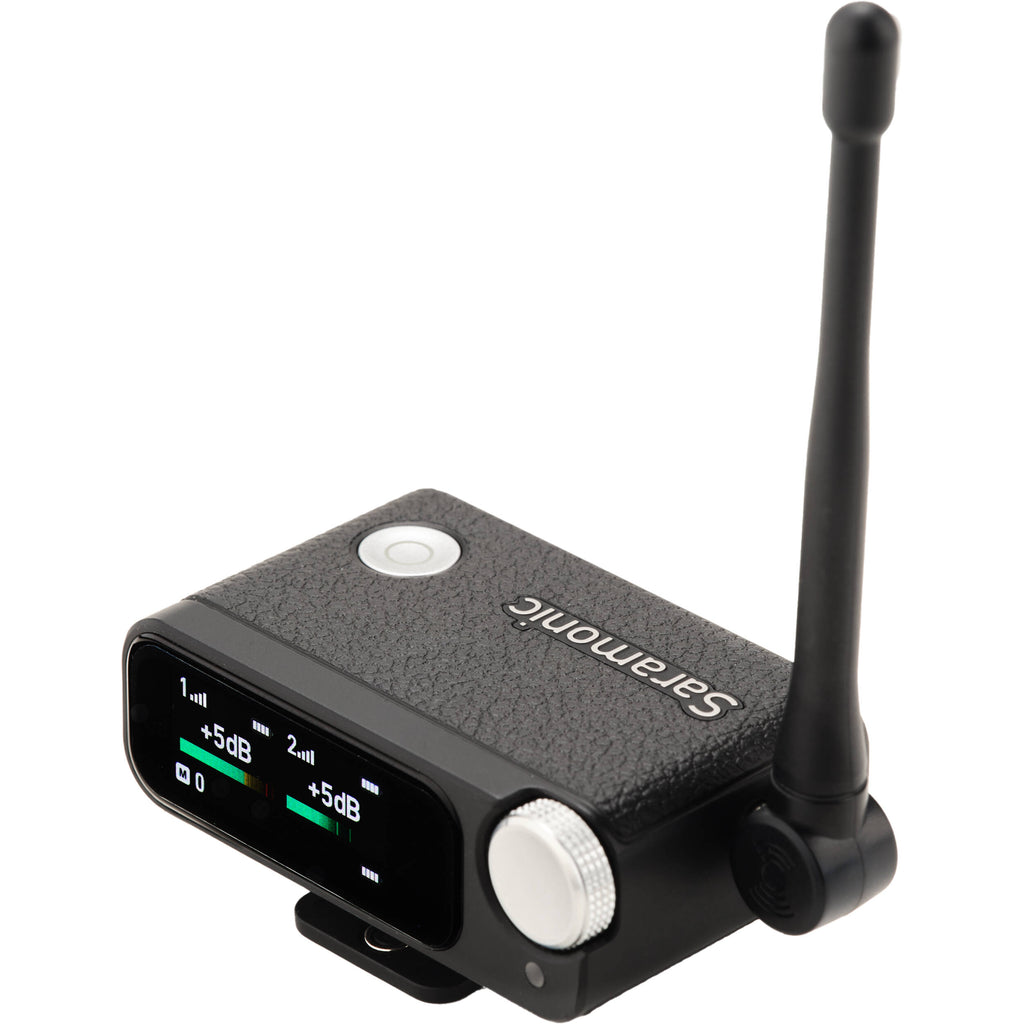 Saramonic Ultra Creator Wireless Microphone System with compact receiver and transmitter for high-quality audio recording.