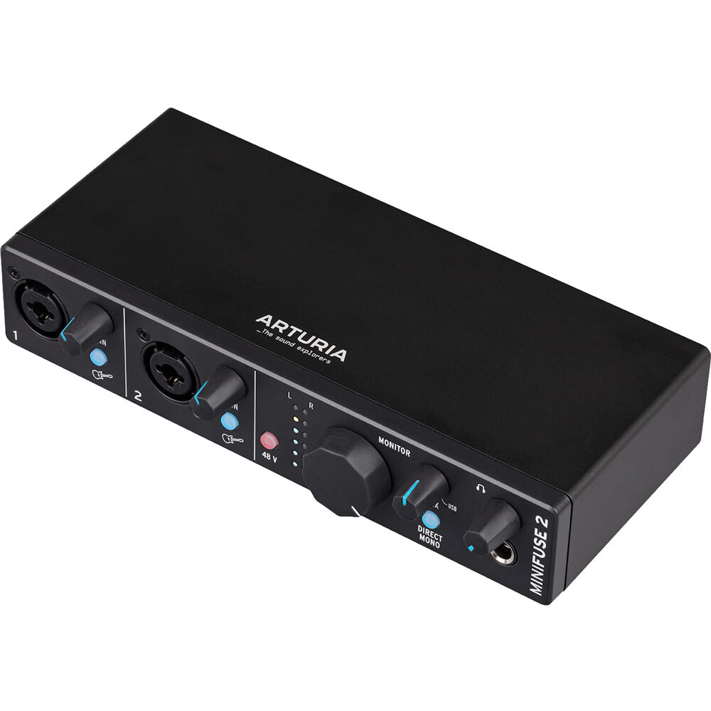 Arturia MiniFuse Recording Pack studio bundle with audio interface, cables, and accessories for music production setup.