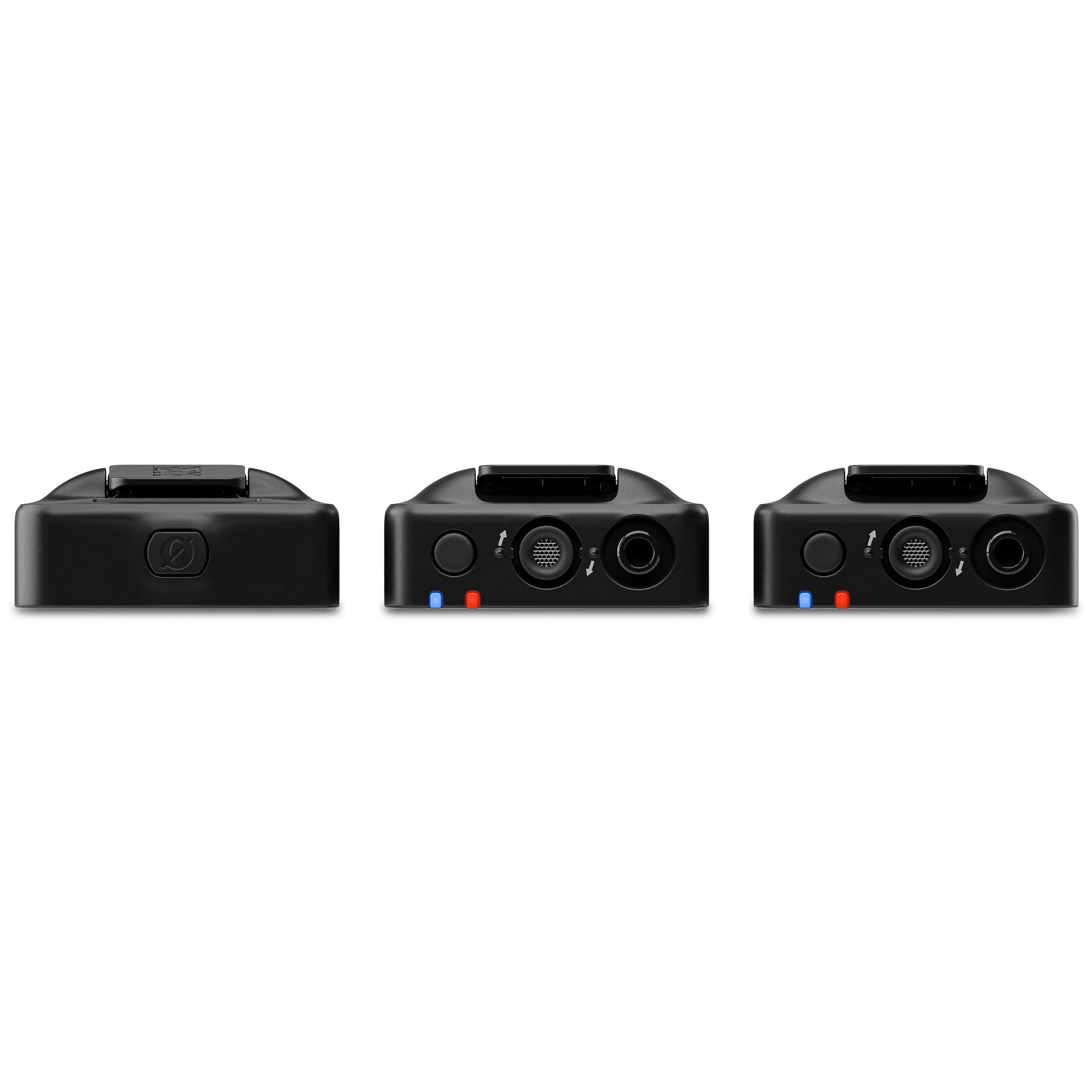 Rode Wireless GO 3 wireless microphone system with compact transmitters and receiver for high-quality audio recording.