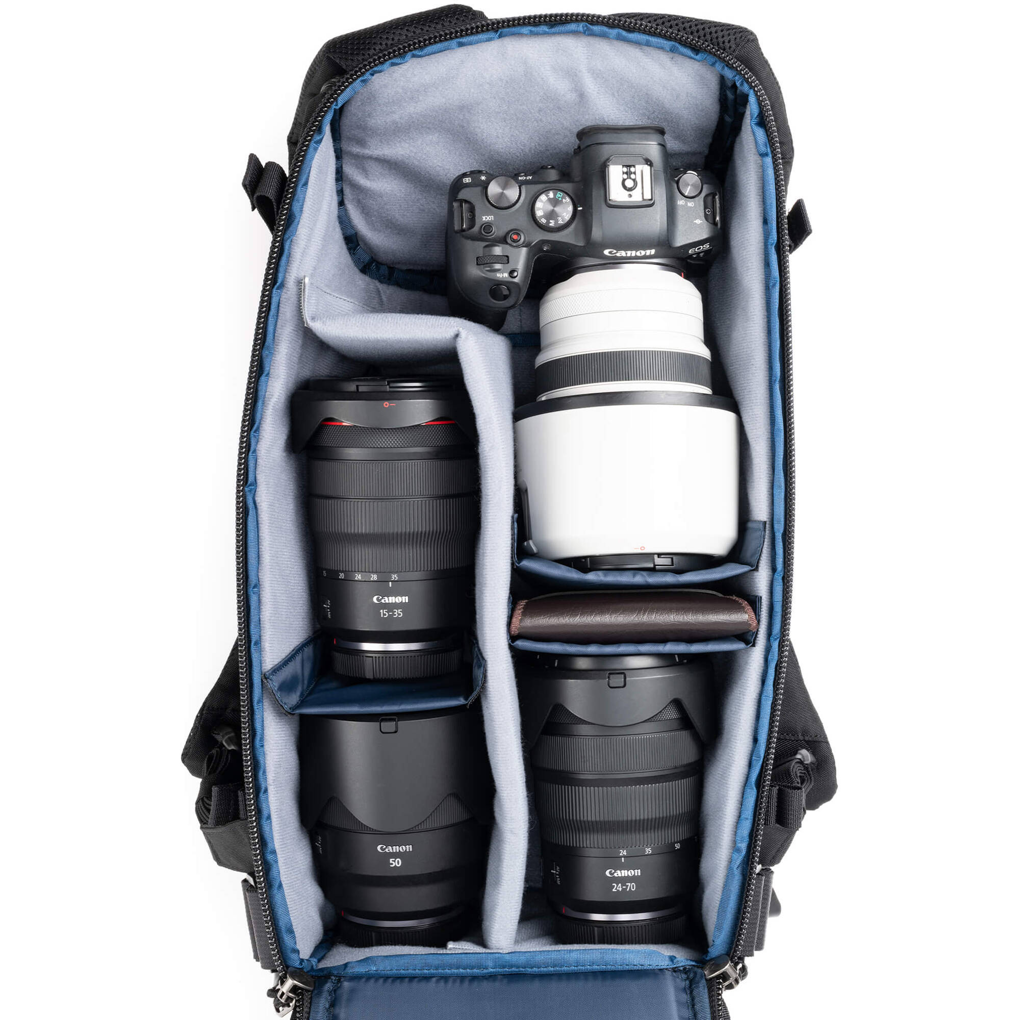 Think Tank DarkLight video equipment bag with padded compartments and durable black exterior for professional camera gear storage.
