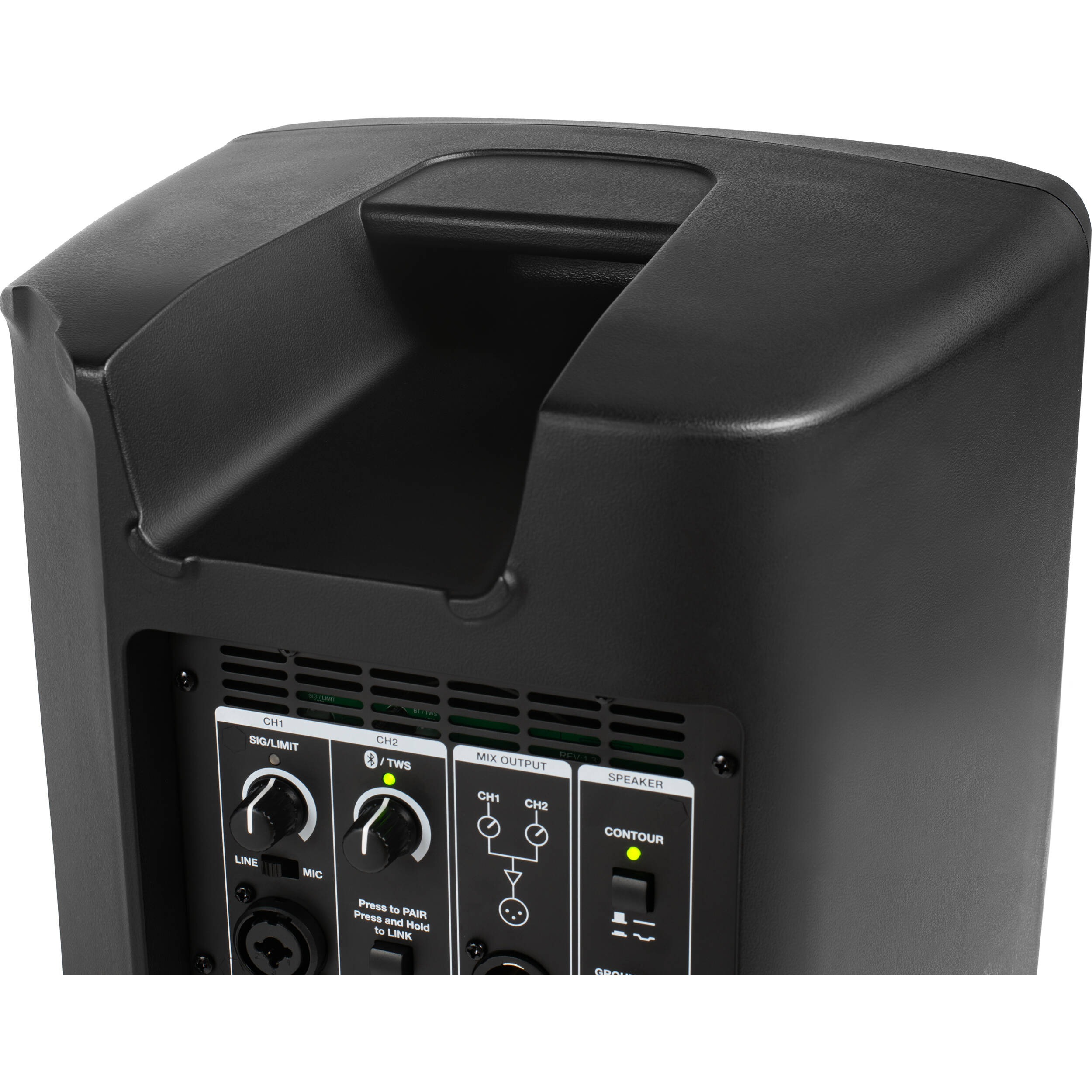 Alto Professional TX412 PA speaker system with dual 12-inch speakers and built-in handles for portable sound reinforcement.