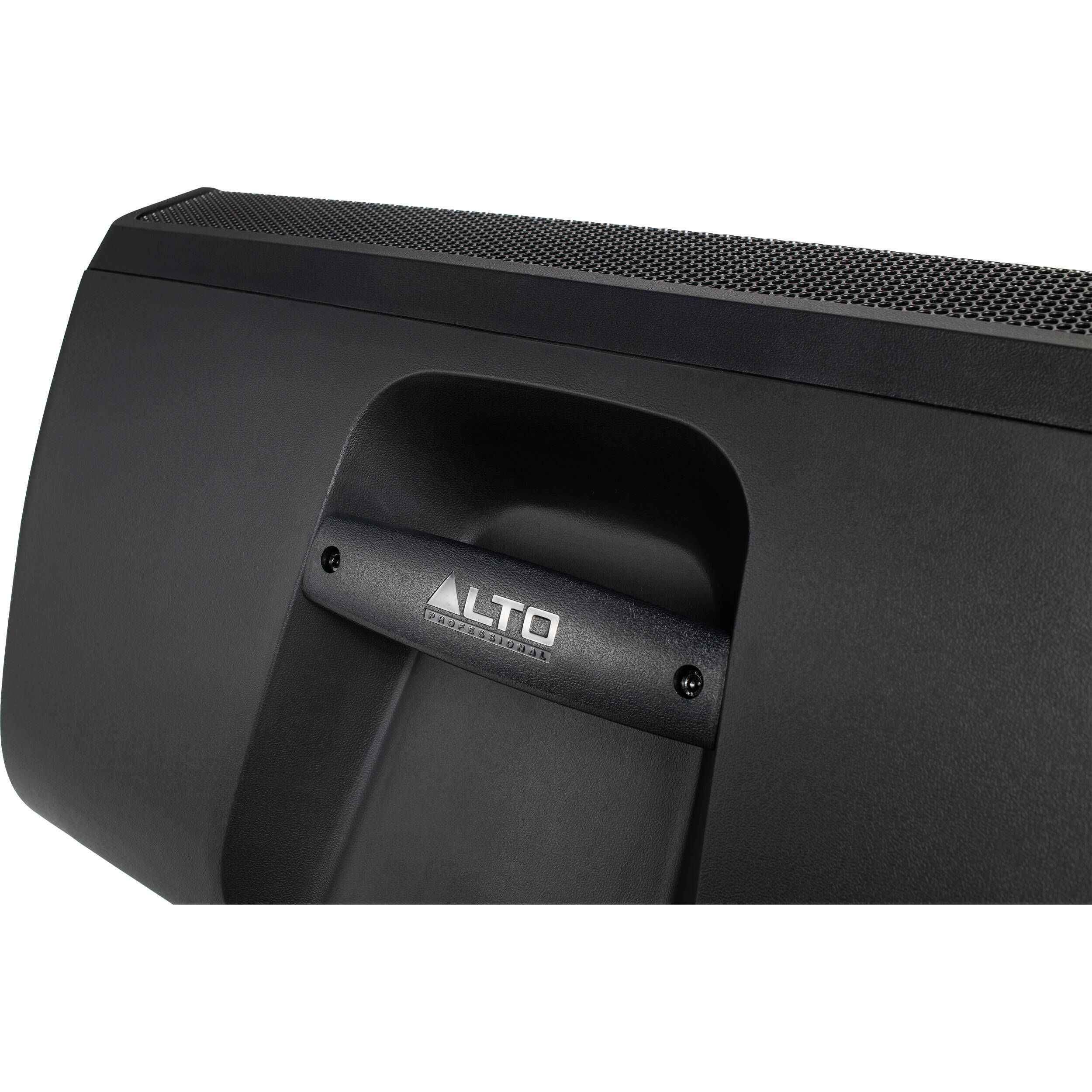 Alto Professional TX412 PA speaker with rugged black enclosure and control panel, designed for high-quality sound reinforcement.