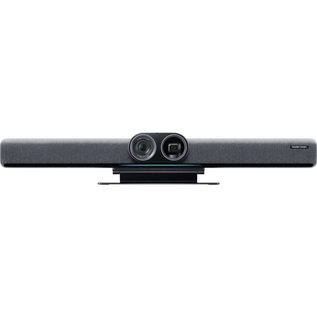 Insta360 Connect video conferencing camera with wide-angle lens and sleek design for high-quality virtual meetings.