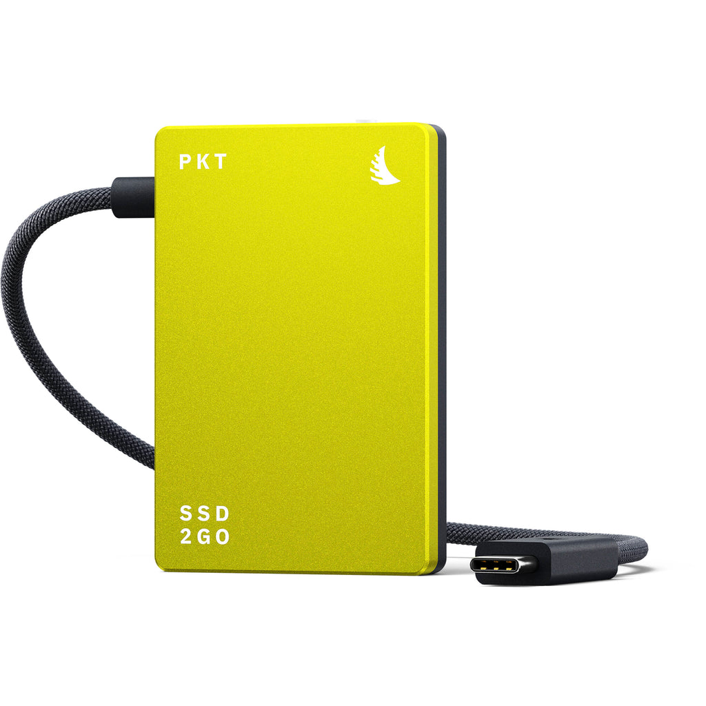 Angelbird SSD2GO PKT portable external SSD drive with sleek design and compact size for fast data storage and transfer.