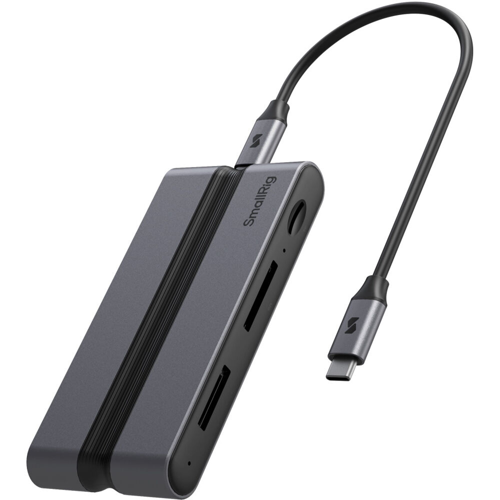 SmallRig CFexpress 9-in-1 Docking Station Type A with multiple ports for data transfer and device connectivity.