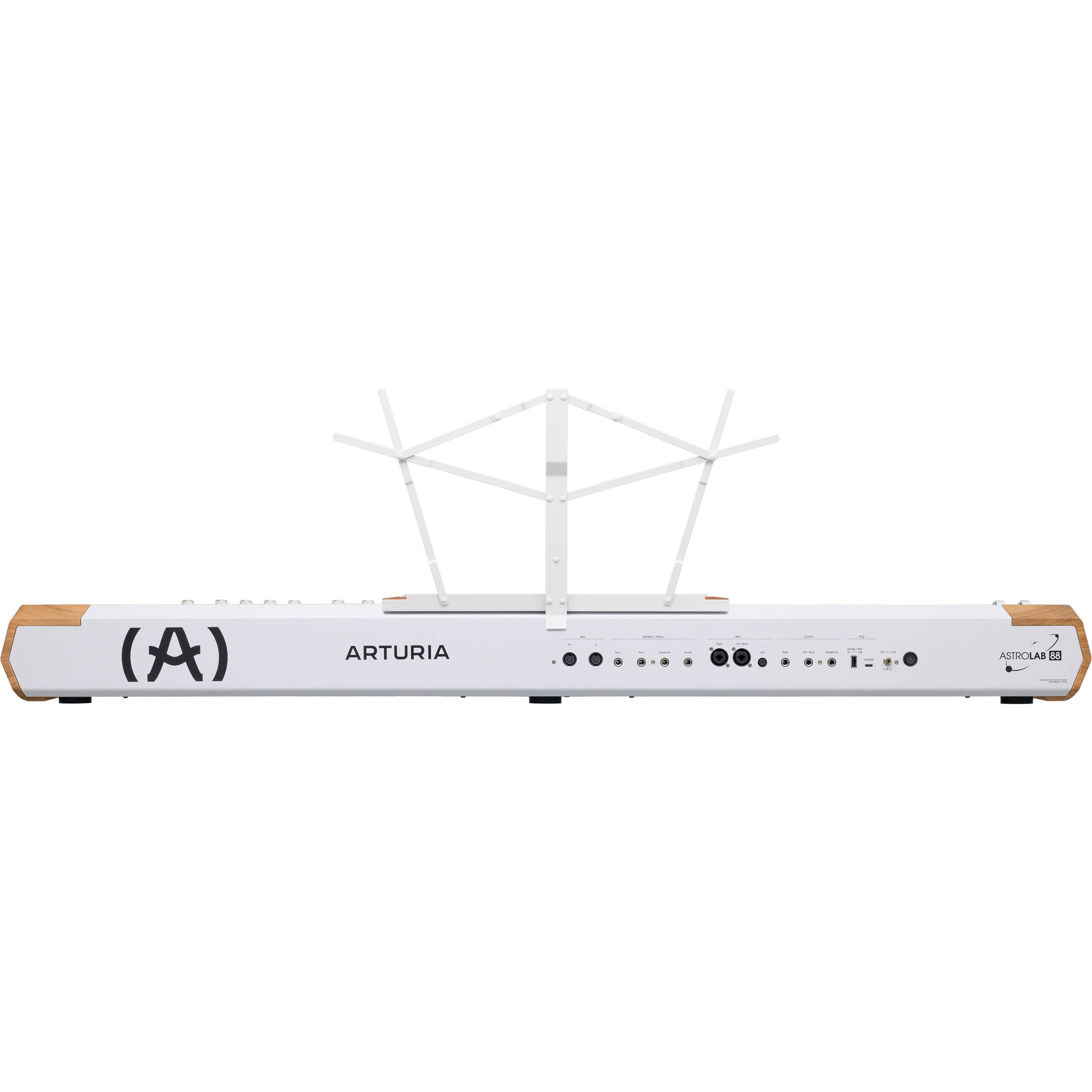Arturia AstroLab 88 performance keyboard with full-sized keys and sleek black design, ideal for musical compositions and live performance.