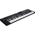 Nektar Impact LX61 MK3 MIDI keyboard with 61 keys, control knobs, and pads, designed for music production and performance.