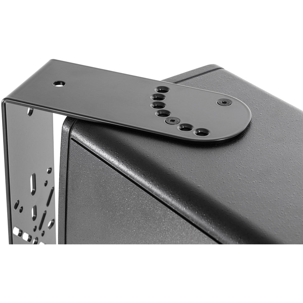 IK Multimedia iLoud Precision 5 MK2 studio monitor stands with mounting brackets for secure speaker placement.