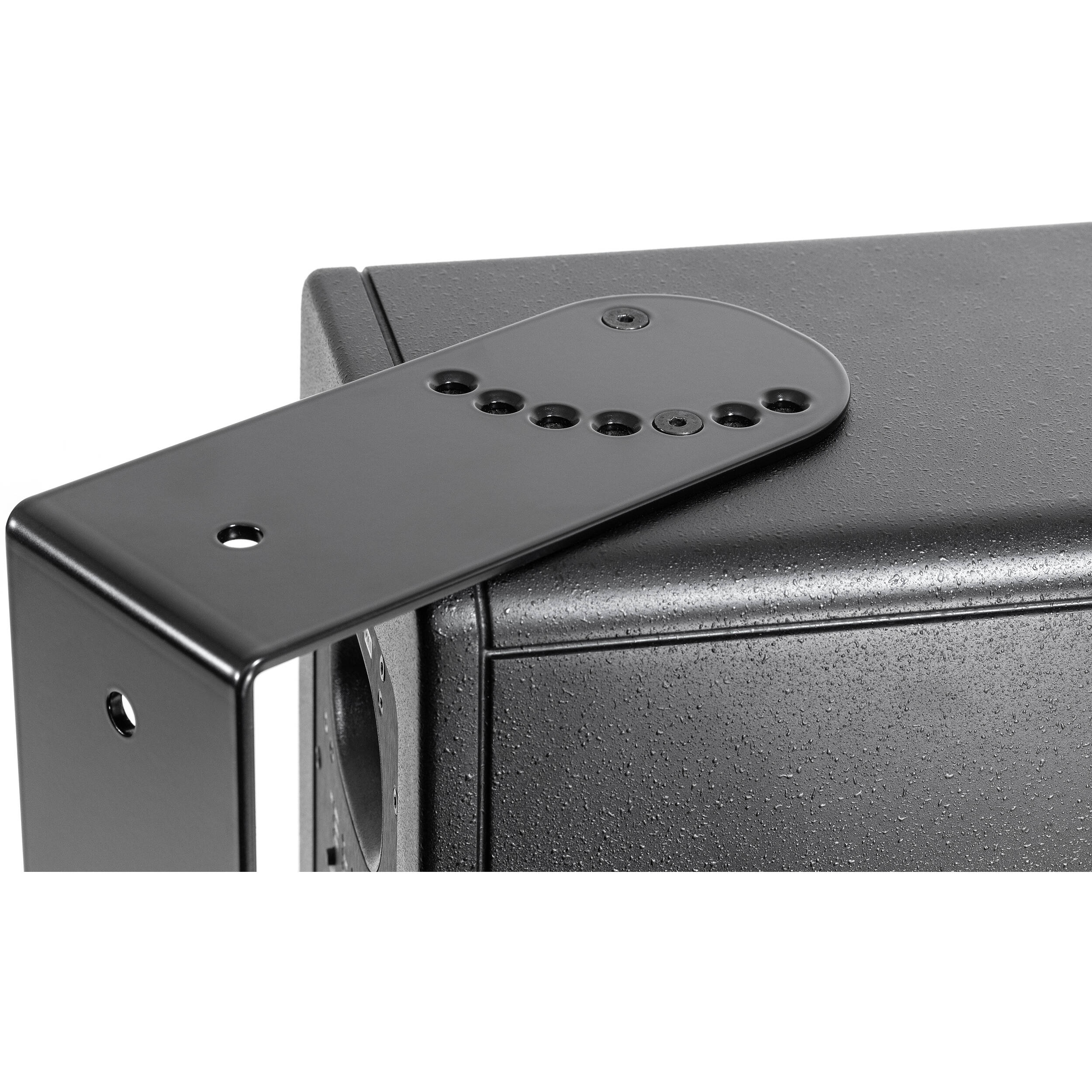 IK Multimedia iLoud Precision 6 MK2 studio monitor stands with mounting brackets for secure speaker positioning.