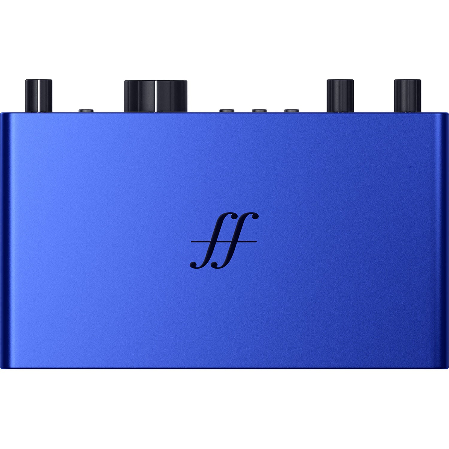 Focusrite Scarlett 2i2 4th Gen Anniversary Edition audio interface with dual input and output ports, compact design, and sleek black finish.