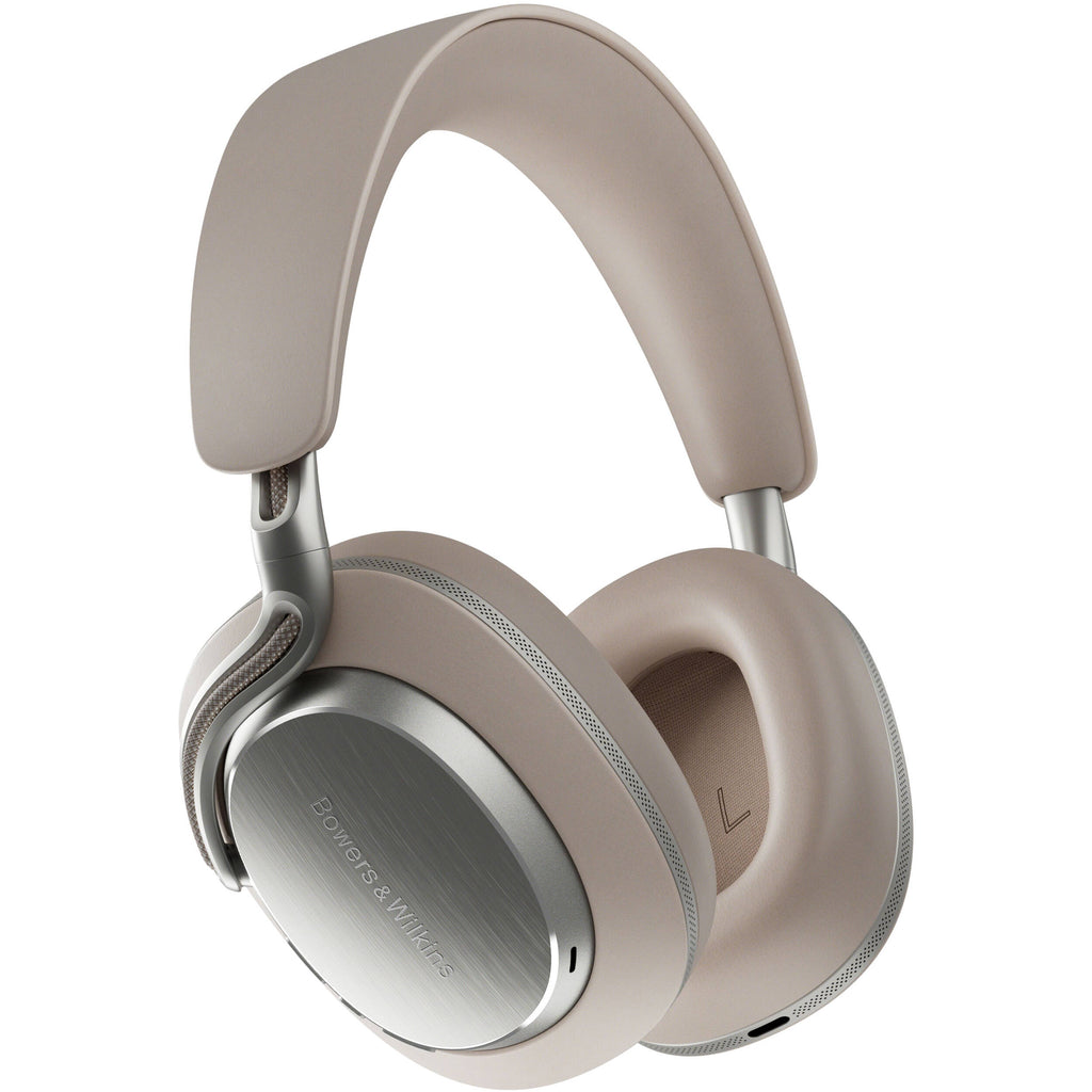 Bowers & Wilkins Px8 S2 wireless headphones with sleek black design and over-ear cushions, showing their premium build and comfort