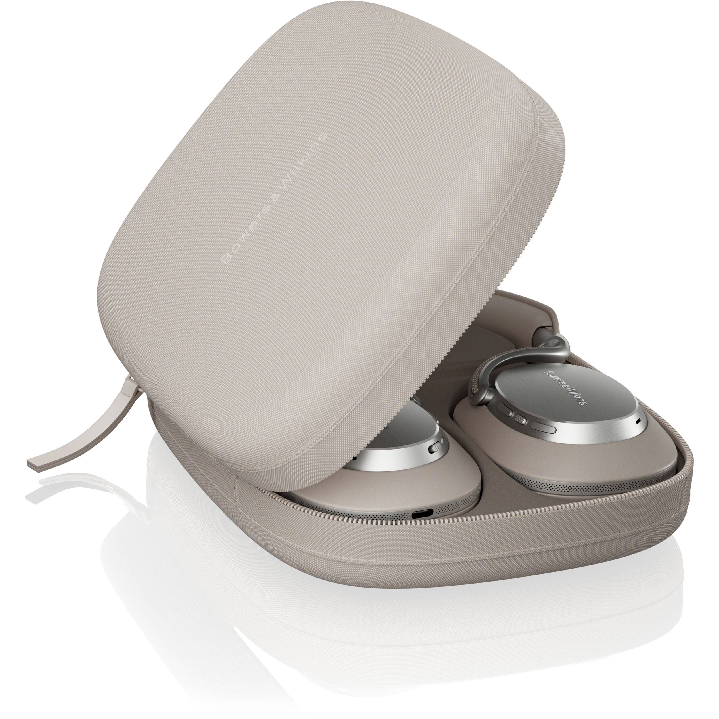 Bowers & Wilkins Px8 S2 wireless headphones with sleek black design and over-ear cushions, showcasing premium audio quality.