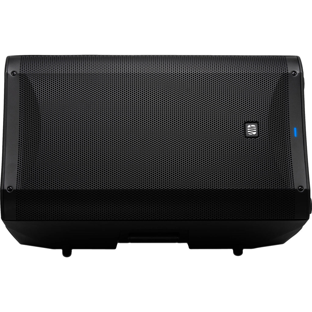 Presonus Air XD 12 active loudspeaker shown from the front with its grille and control panel visible.