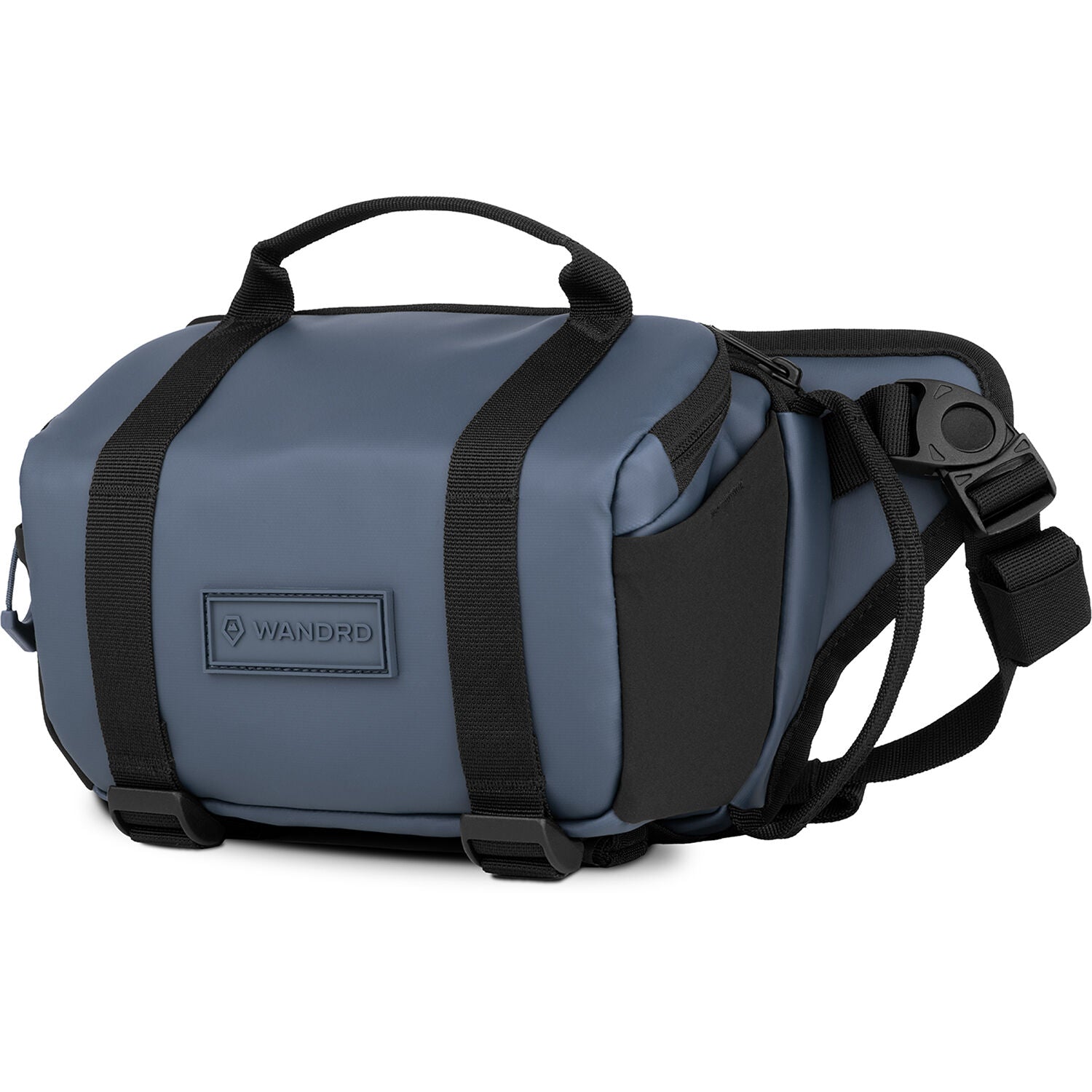Wandrd Rogue Sling video equipment bag with adjustable strap and multiple compartments for camera gear and accessories.