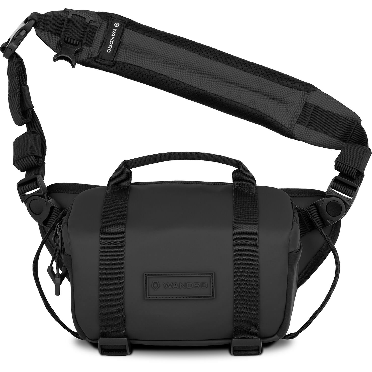 Wandrd Rogue Sling video equipment bag with adjustable strap and multiple compartments for camera gear and accessories.