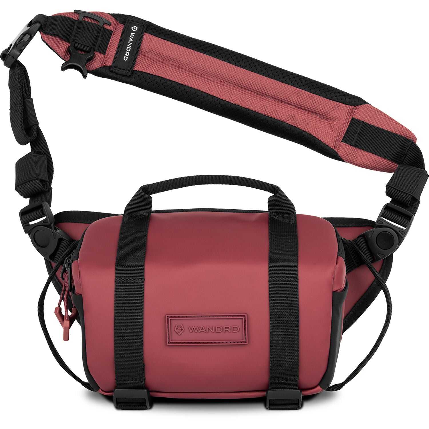 Wandrd Rogue Sling video equipment bag with adjustable strap, multiple compartments, and padded interior for camera gear storage.