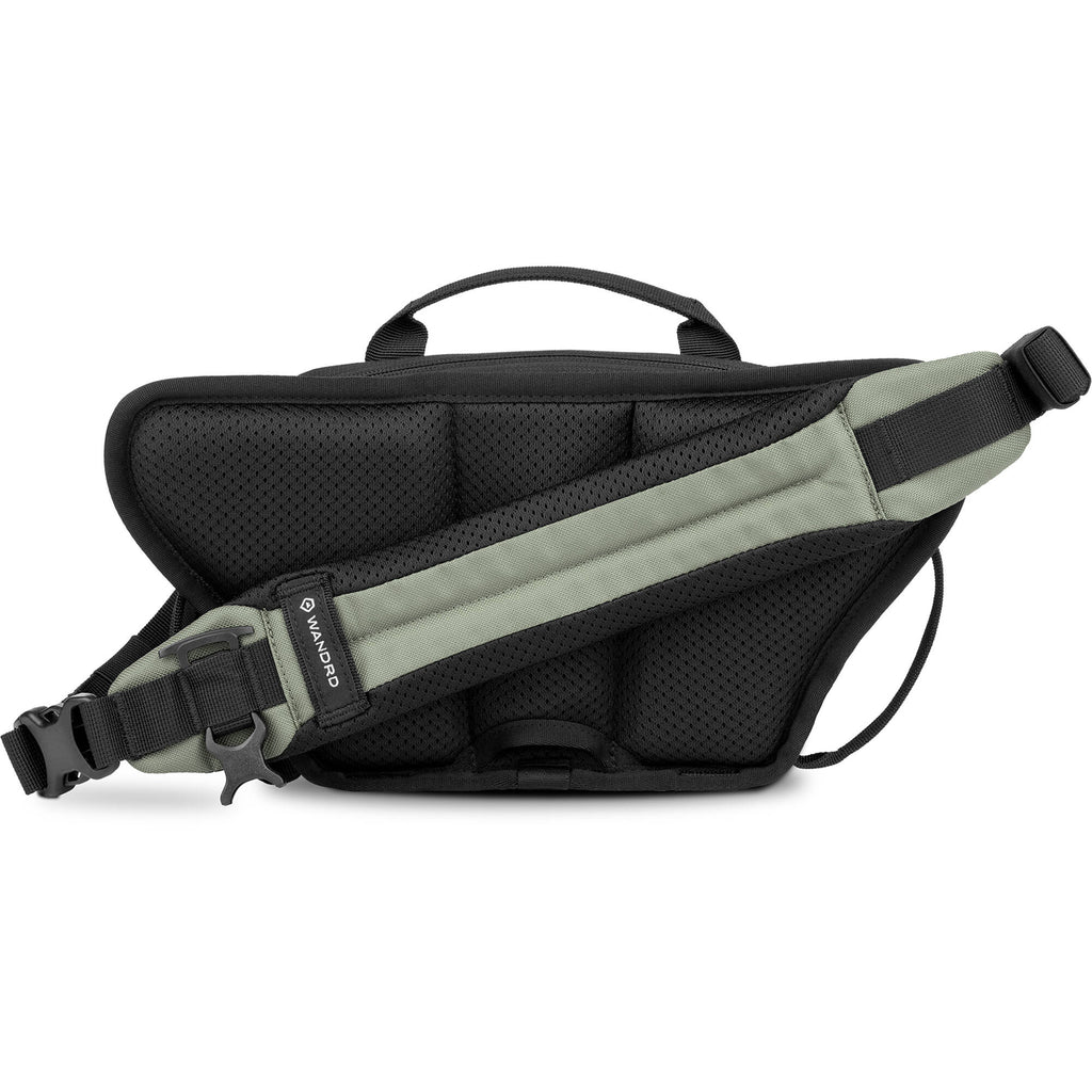 Wandrd Rogue Sling video equipment bag with adjustable strap and multiple compartments for camera gear and accessories.