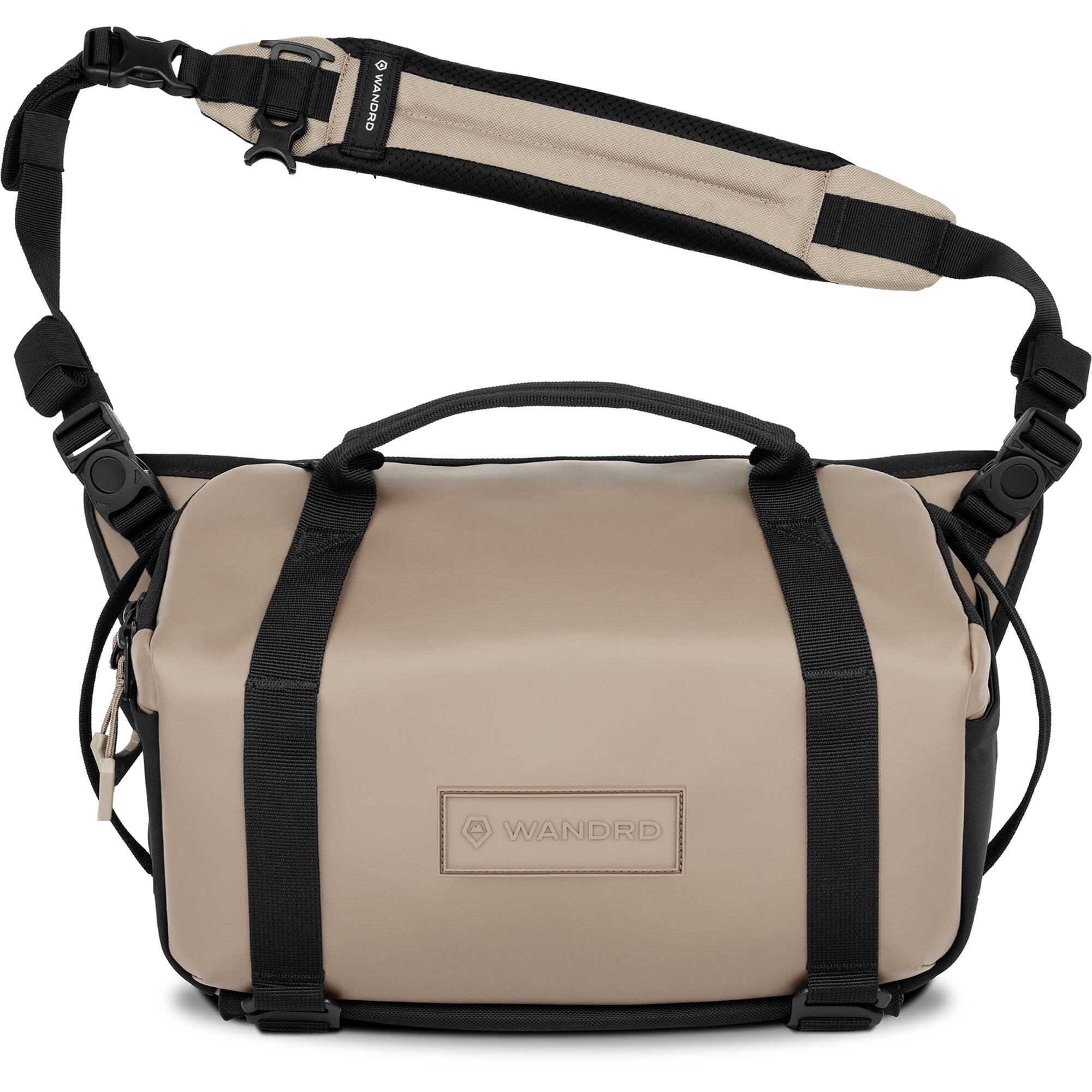 Wandrd Rogue Sling video equipment bag with adjustable strap and multiple compartments for cameras and accessories.