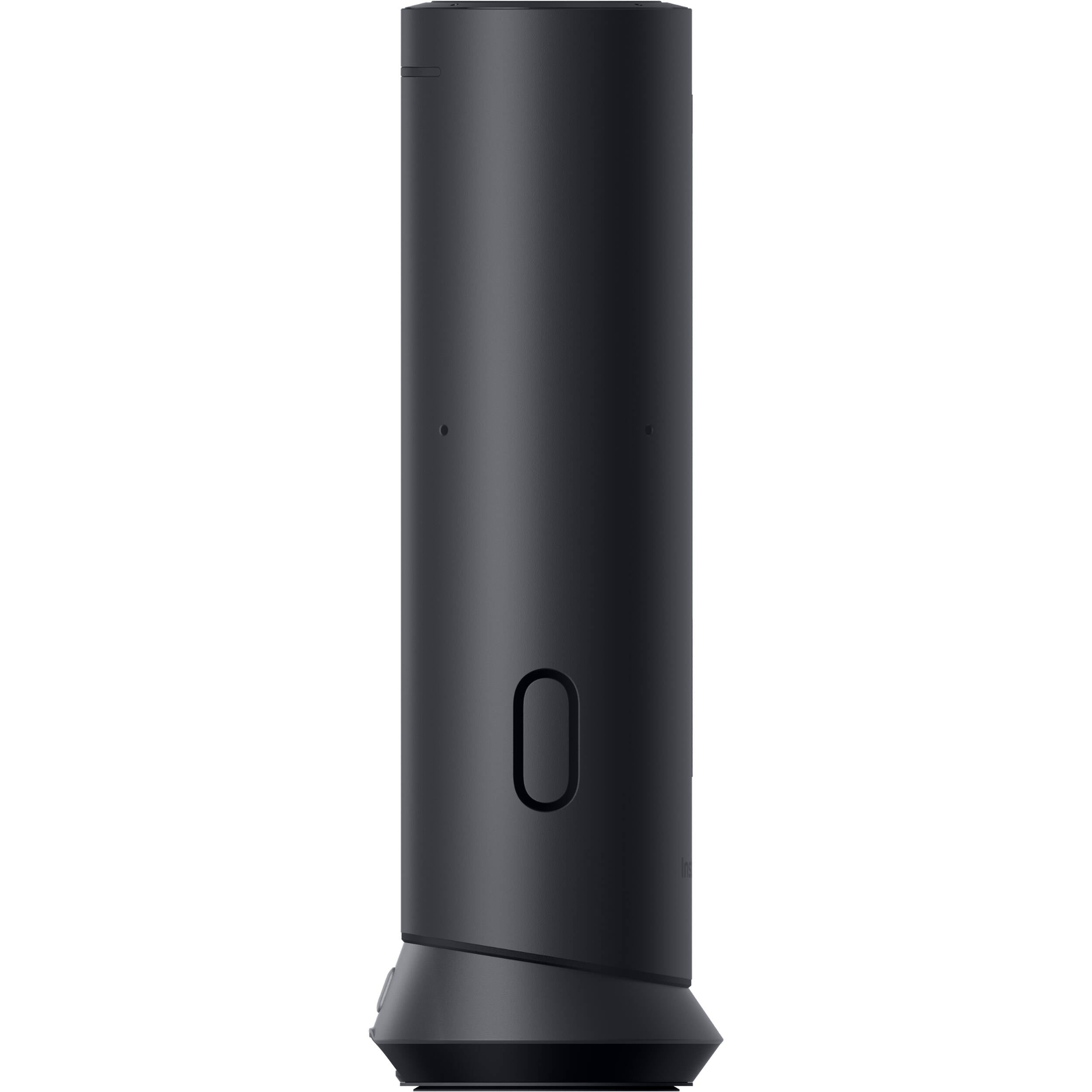 Insta360 Wave video conferencing camera with sleek black design and adjustable lens for high-quality virtual meetings.