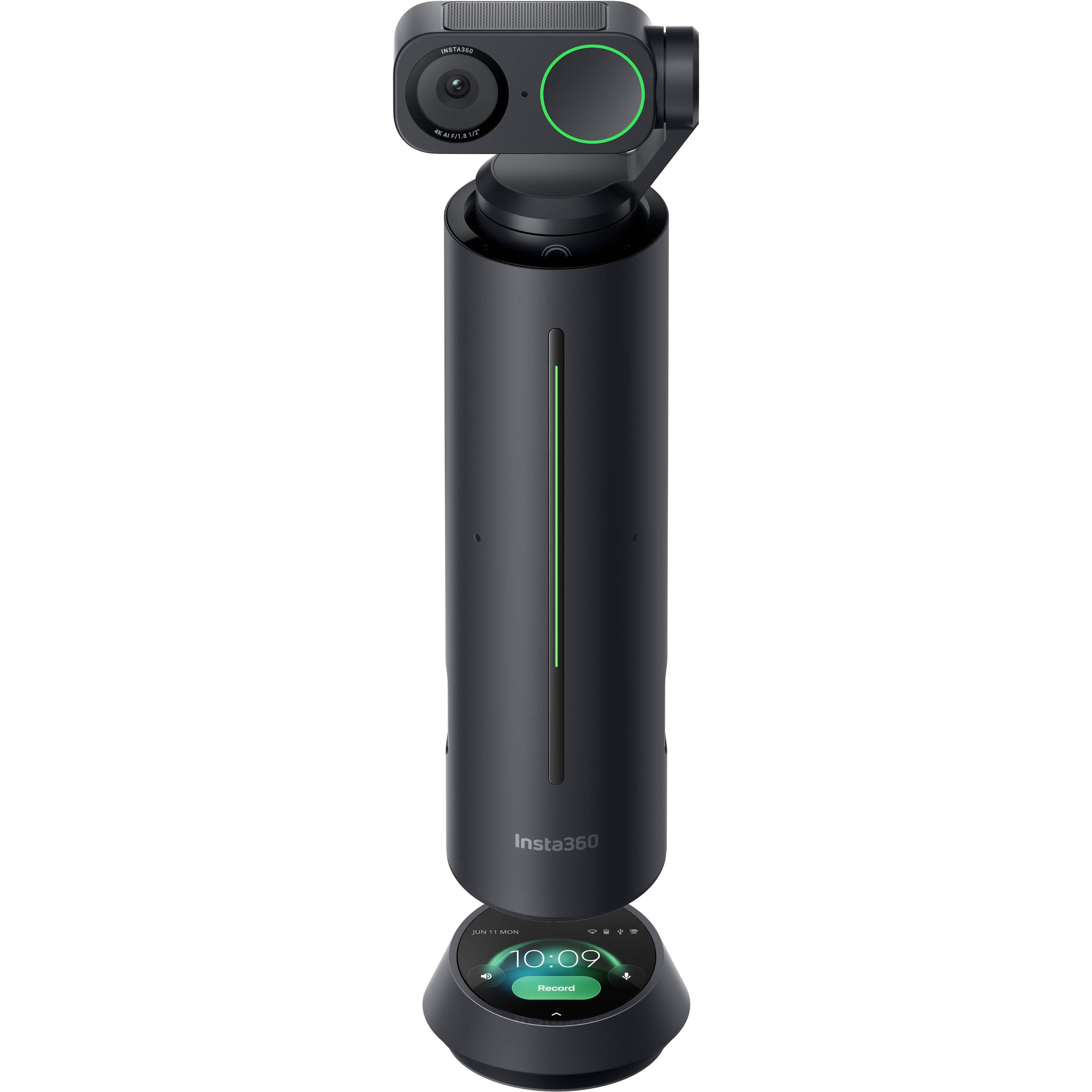 Insta360 Wave video conferencing camera with sleek design and adjustable lens, ideal for virtual meetings and remote communication.