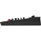 Zoom LiveTrak L12next digital mixer with multiple input channels and control knobs, designed for live audio recording and mixing.
