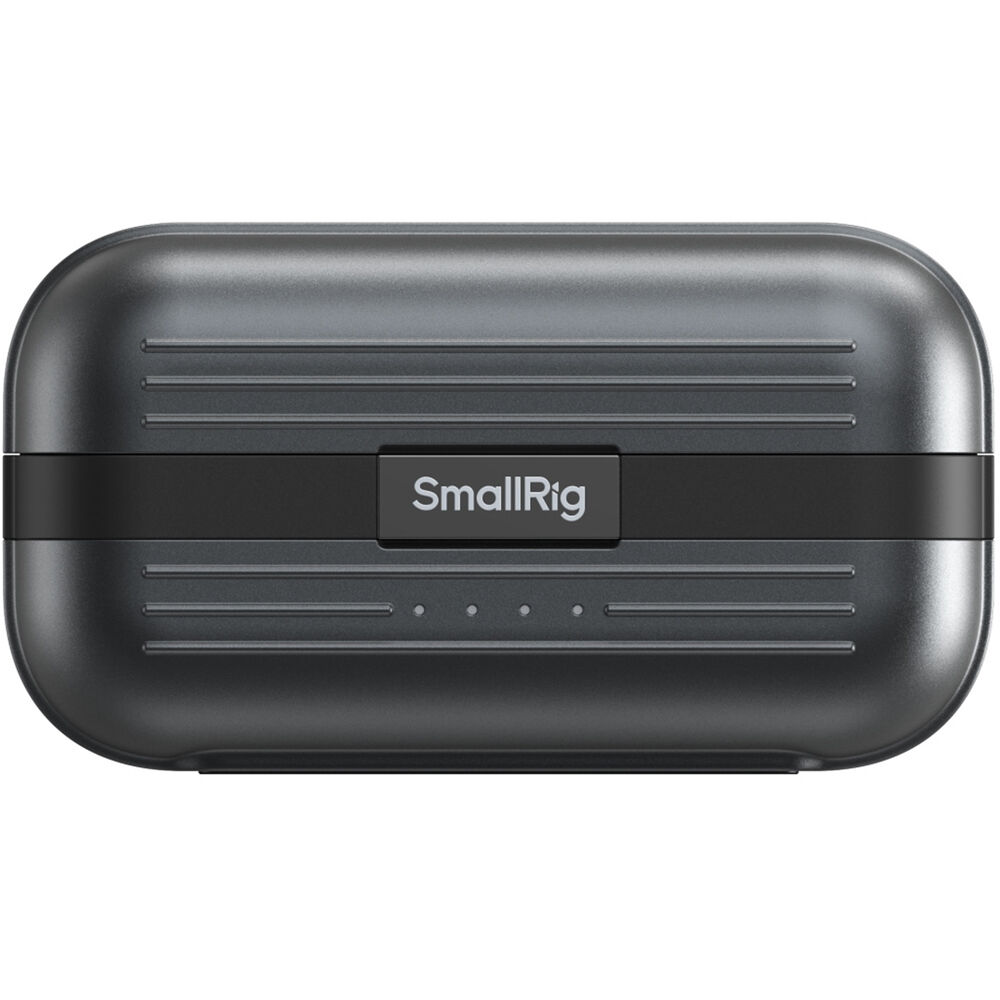 SmallRig S70 wireless microphone system with two transmitters, two receivers, and charging case for clear audio recording.
