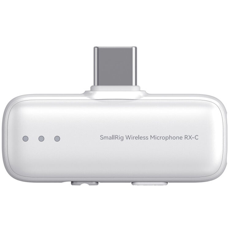 SmallRig S70 wireless microphone system with two transmitters, two receivers, and charging case for professional audio recording.