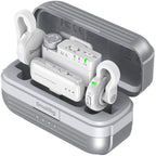 SmallRig S70 wireless microphone system with 2 transmitters, 2 receivers, and charging case, ideal for professional audio recording.