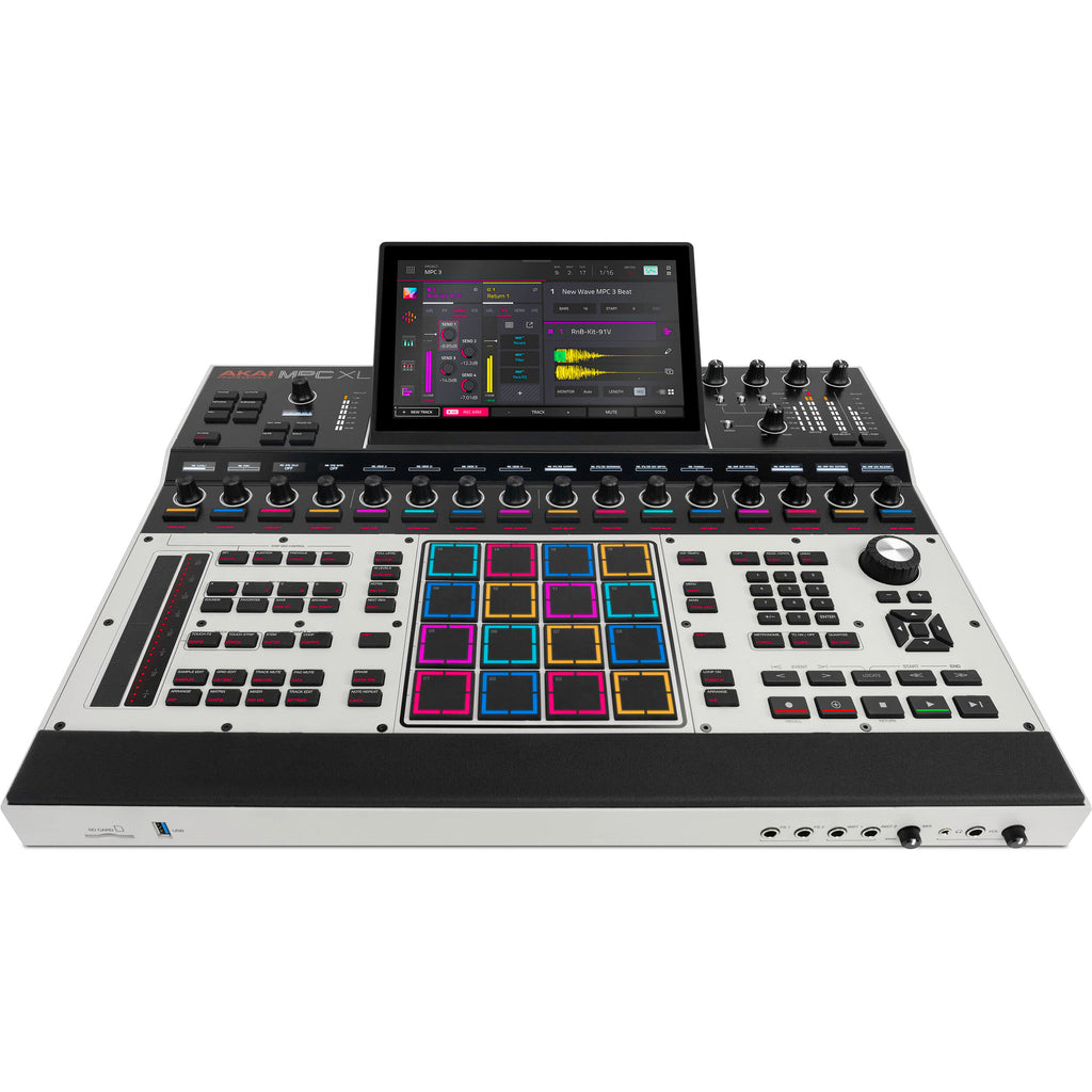 Akai Professional MPC XL drum machine and sampler with large pads and control interface for music production and beat making.