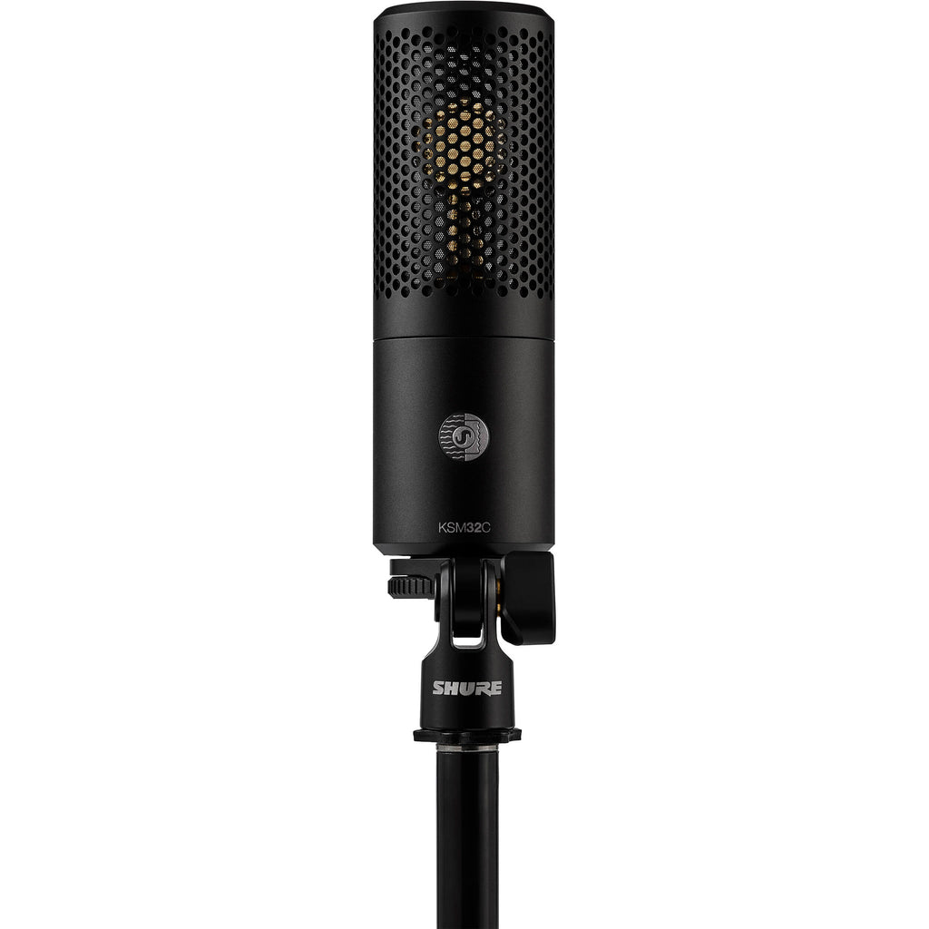 Shure KSM32C/HM condenser microphone from the Stage Kit, displaying a professional microphone with black body and grille.