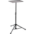 K&M 12151 Laptop Stand with adjustable height and sturdy metal construction for ergonomic workspace setup.