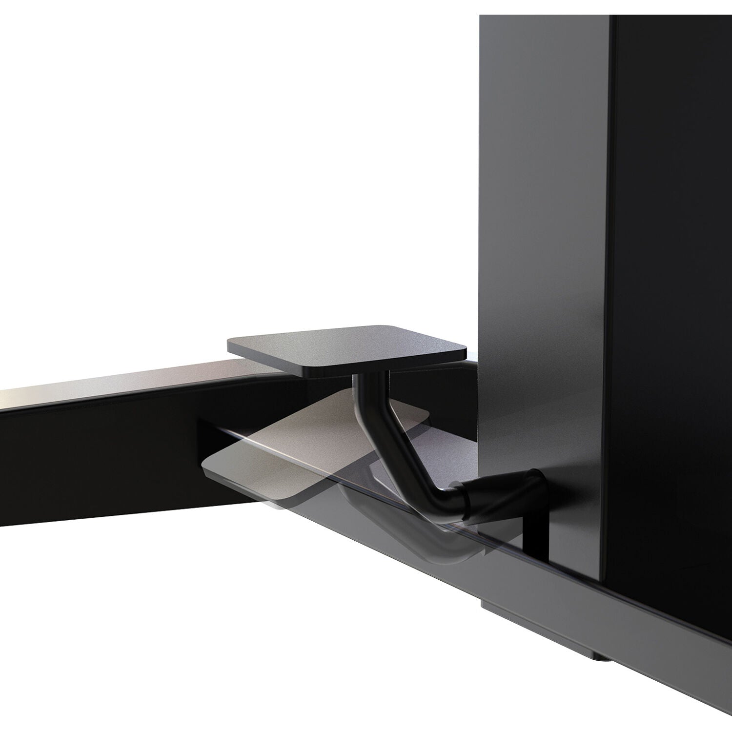 K&M 12186 Laptop Desk stand with adjustable height and ergonomic design for comfortable workspace setup.