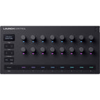 Novation Launch Control 3 MIDI controller with knobs and pads for music production and live performance.