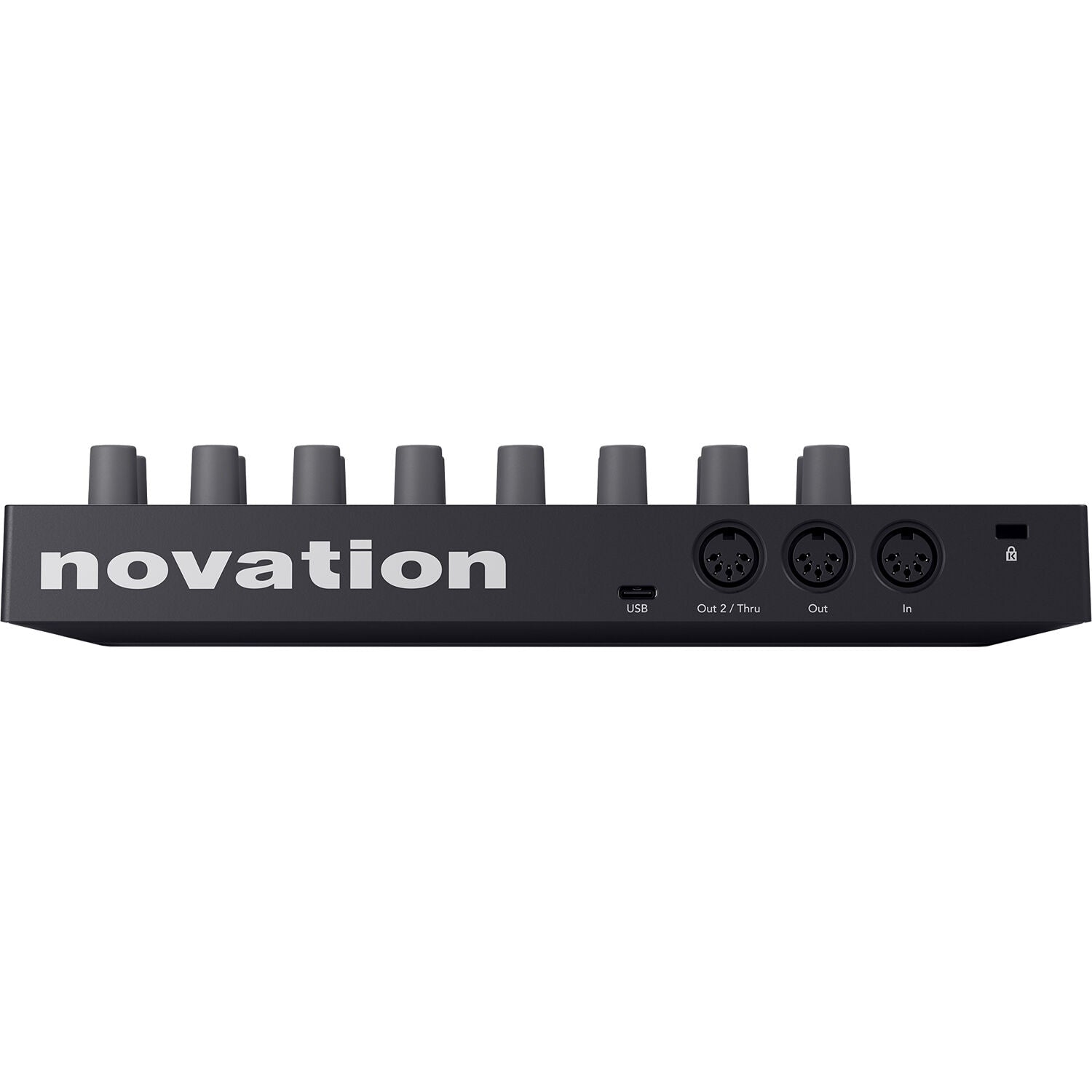 Novation Launch Control 3 MIDI controller with 16 knobs and 8 faders for music production and live performance.