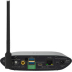 iFi Audio ZEN Stream 3 music streamer with sleek black design, digital display, and control buttons on top.