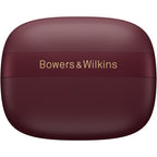 Bowers & Wilkins Pi8 wireless in-ear headphones with sleek black earbuds and inline controls on a white background.