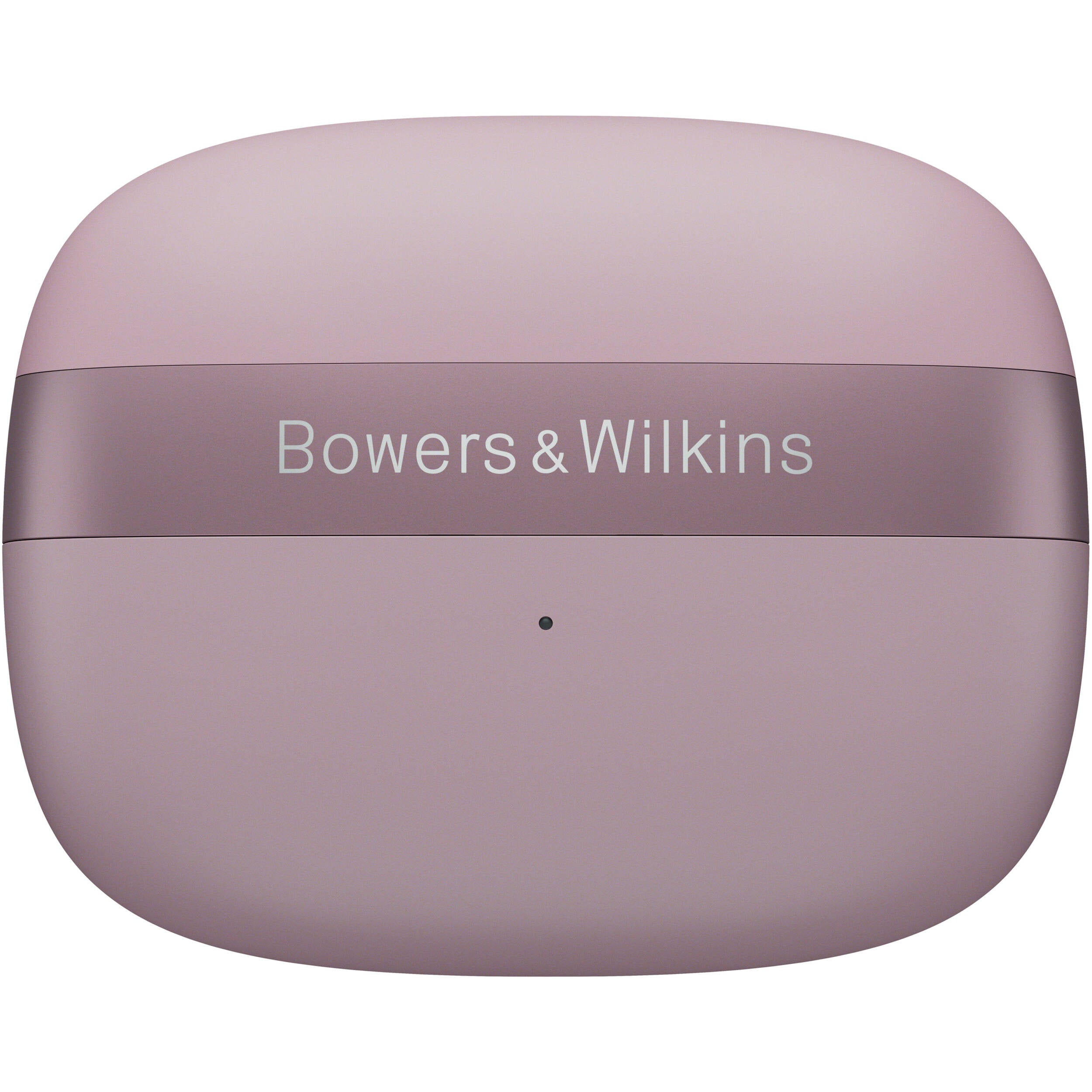 Bowers & Wilkins Pi8 wireless in-ear headphones with sleek black earbuds and charging case on a white background.