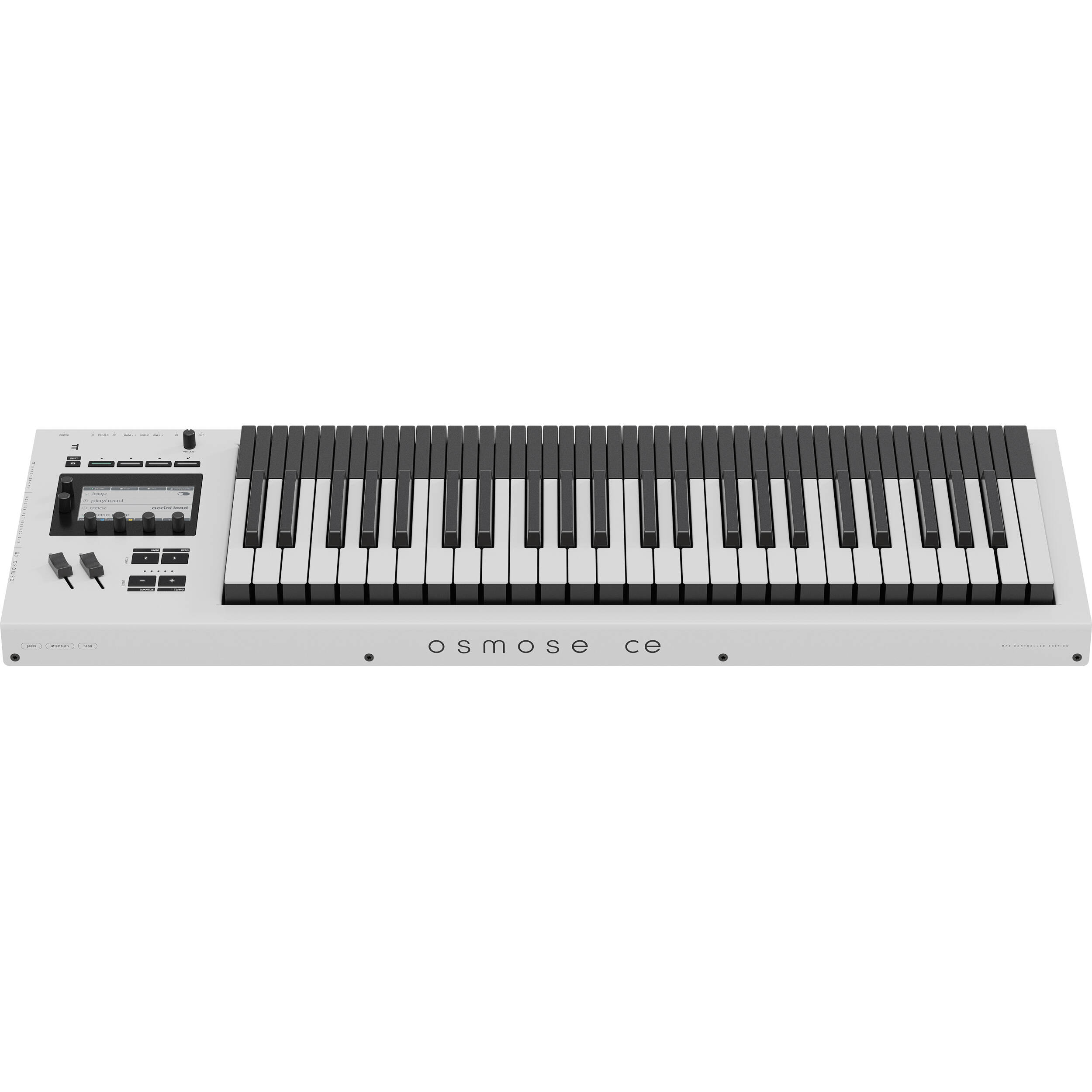 Expressive E Osmose CE 49 midi keyboard with expressive keys and advanced controls, designed for professional music production.