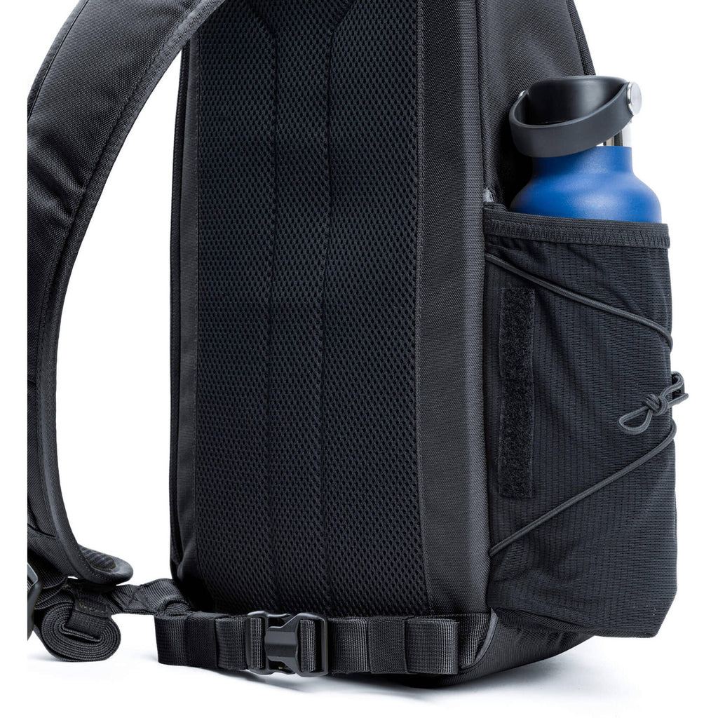 Think Tank TurnStyle video equipment bag with padded compartments and adjustable strap, designed for camera gear transport.