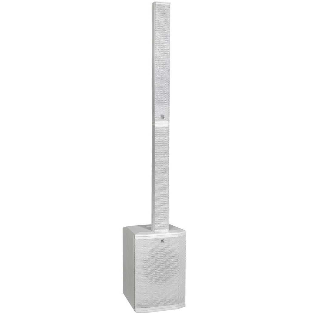 HK Audio POLAR 10 MK2 active column speaker with sleek design and multiple speaker drivers visible.