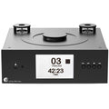 Pro-Ject CD Box RS2 Tube CD player with sleek design and digital display, showcasing high-quality audio performance.