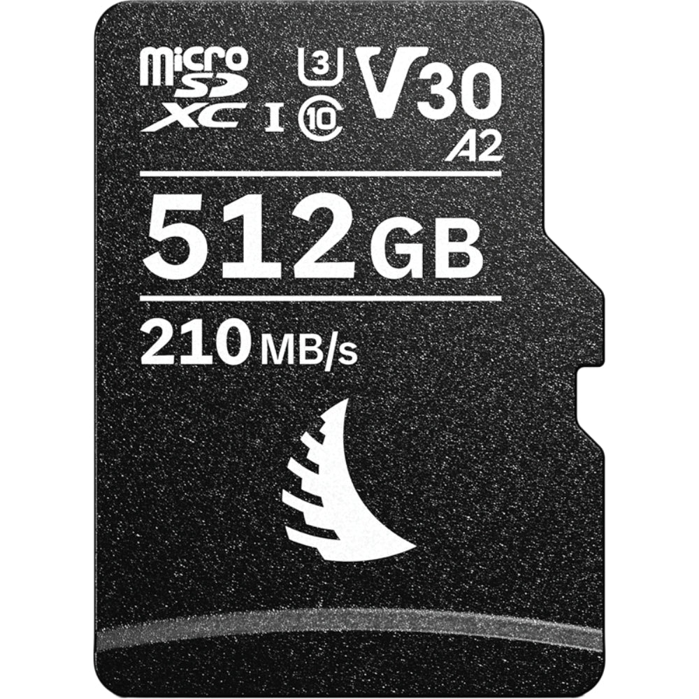 Angelbird AV PRO MK2 microSD V30 memory card with gold contacts and black label, designed for high-performance storage.